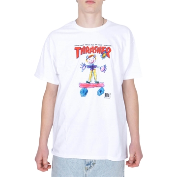 Thrasher T-shirt s/s White Kid Cover Print
